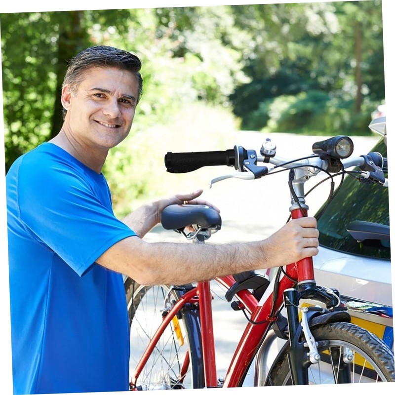 Totority 1 Pair Ergonomic Bike Handlebar Grips Motorcycle Grip Covers