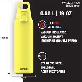 SIGG - Insulated Thermo Flask Hot & Cold ONE Light - With Fruit Filter - Leakproof - BPA-Free 18/8 Stainless Steel 19Oz