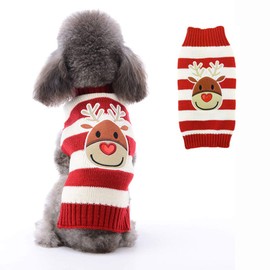 Petcare Dog Jumper Christmas Dog, Turtleneck Sweater, Christmas Pattern, Knitwear Warm Pet Jumper for Dog, Puppy Party, Puppy Gift for Dog