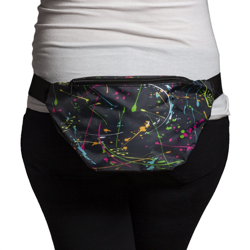 Funny Guy Mugs Fanny Pack, Paint Splatter, One Size