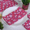 FINGERCRAFT Pack of 12 Cotton Linen Blend Napkins with Mitered