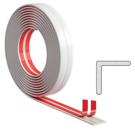 Umedol 40 Feet Flexible Wall Corner Protector Trim Molding 0.8 in Width Peel and Stick Molding 90° Inside & Outside Corner Guards Trim for Tile and Wall Edges Gaps, Furniture and Wall Repair-White