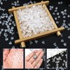 TOAOB 200 pcs Earring Backs Plastic Safety Backs Clear Rubber