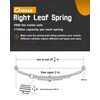 Autoholic Trailer Leaf Spring Kit 3500lb Single Trailer Axle 4