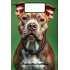 Composition Notebook with Pitbull: | 105 Lined pages | Perfect
