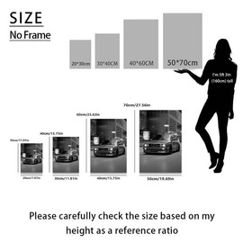 Car Pattern Unframed Painting, 1 Count Modern Fashion Style Canvas Wall Art, Wall Art Decor for Home Living Room Bedroom Office School - Specification: 19.69*27.56inch, pattern: Car