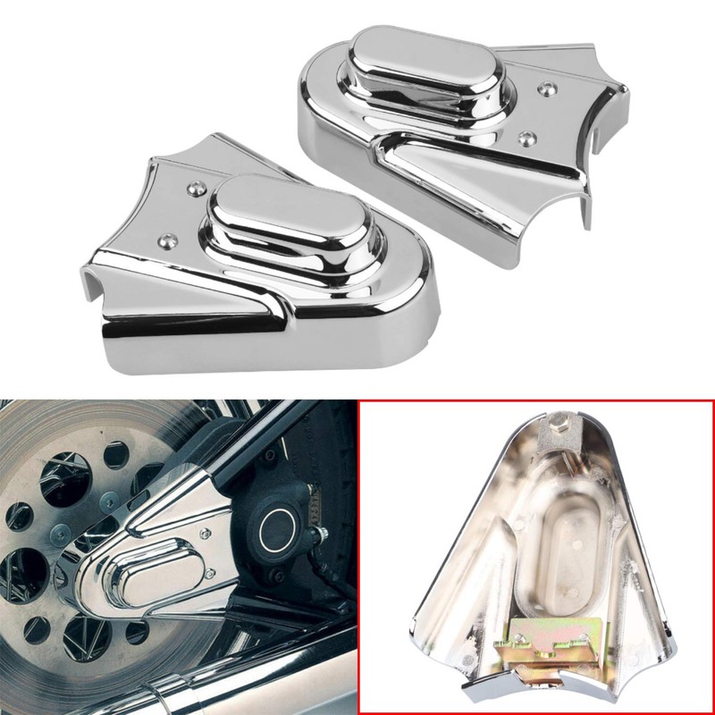 XMMT Chrome Rear Axle Phantom Covers for Harley Softail Standard