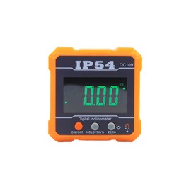 Orange Digital LCD Protractor Inclinometer Waterproof Bevel Box Protractor Magnetic Base Spirit Level