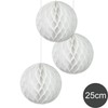 EinsSein 3 x Honeycomb Balls Supreme White Diameter 25 cm