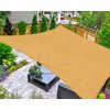 AsterOutdoor Sun Shade Sail Rectangle 8' x 12' UV Block