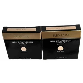 Revlon 2 X Revlon New Complexion Powder Oil-Free 0.35 oz IVORY BEIGE