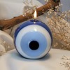 BCS Blue Evil Eye Candle - Nazar Home Decor -
