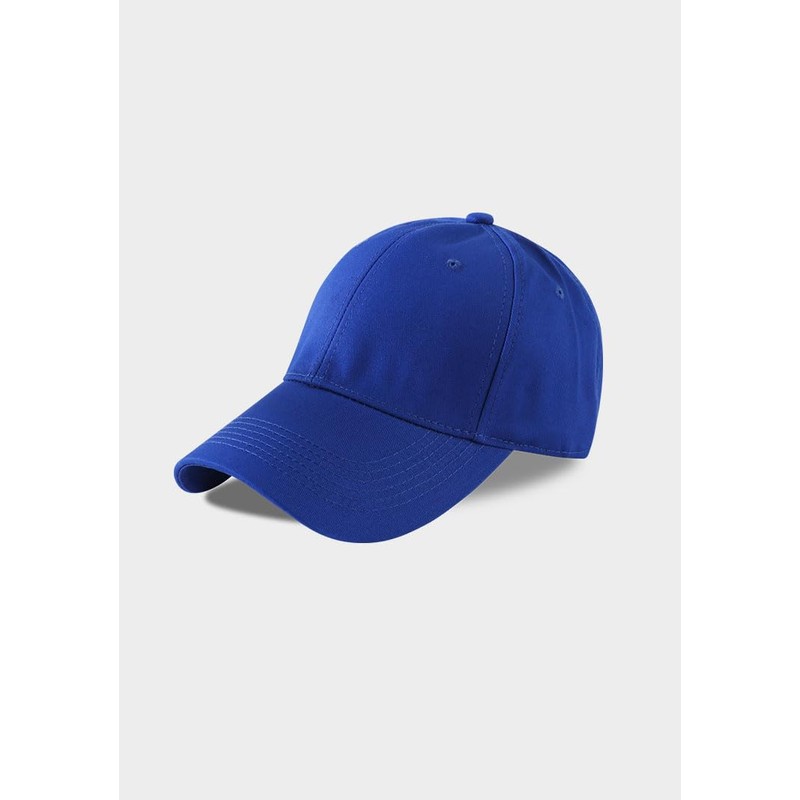 COTIDI Mens 100% Cotton Adjustable Baseball Cap Royal Blue One