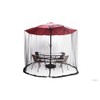 6FT/9FT/11FT Patio Umbrella Mosquito Netting with Zipper Door, Polyester Mesh