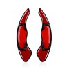 2PCS Steering Wheel Trim Paddle Shifter Extensions Carbon Fiber Decal
