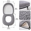 Thickened Toilet Seat Cushion for Winter – Soft Machine-Washable Cover