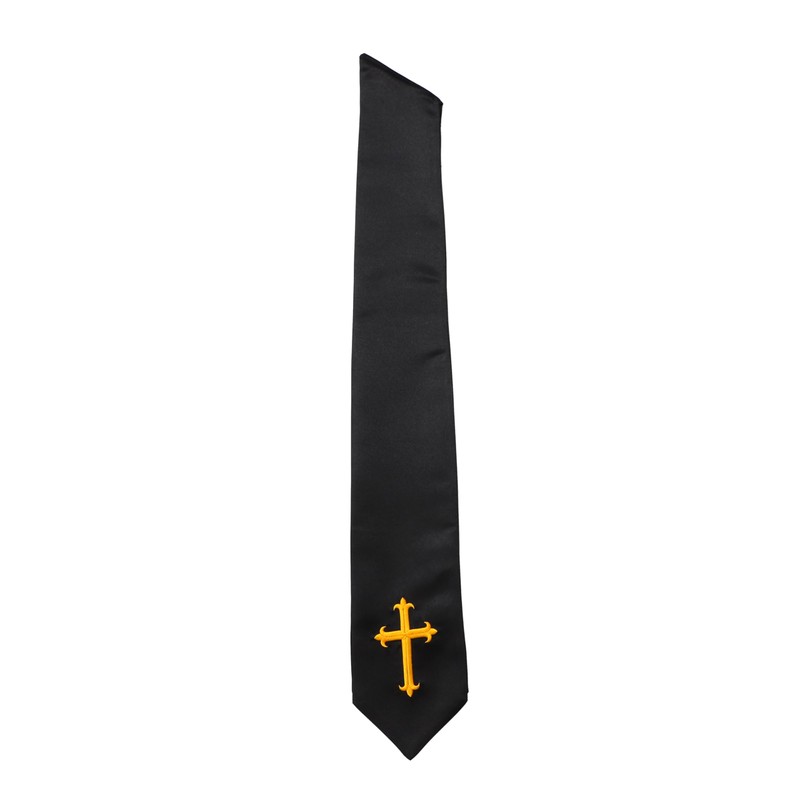 D DODOU Unisex Adult Clergy Stole with Embroidered Cross Wedding