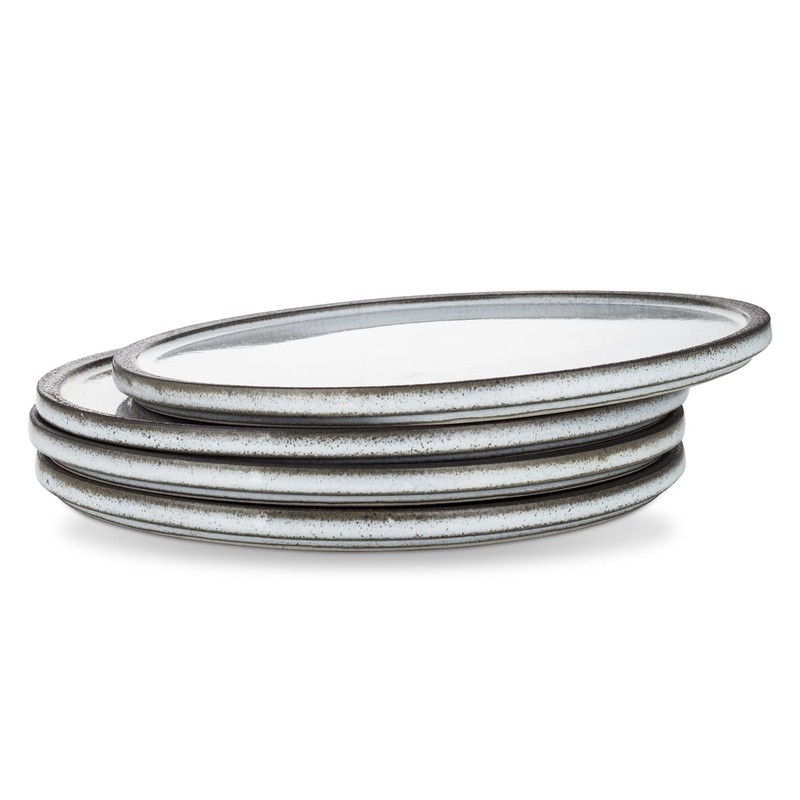 Stone lain Vince Rustic Stoneware Dinner Plate Set, 4 Count,
