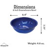 6 Inch Enamelware Bowl for Camping and Backpacking - Cookware