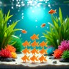 WsjiaboFux 10Pcs Orange Aquarium Fish Bowl Tank Artificial Floating Plastic