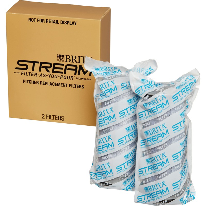 Brita Stream Pitcher Water Filter for Pitchers and Dispensers, BPA-Free,