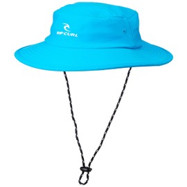 Lip Curl R05-901 / BEACH HAT Kids Surf Hat (with Drawcord) Amphibious Ocean Cute, BLU_Blue