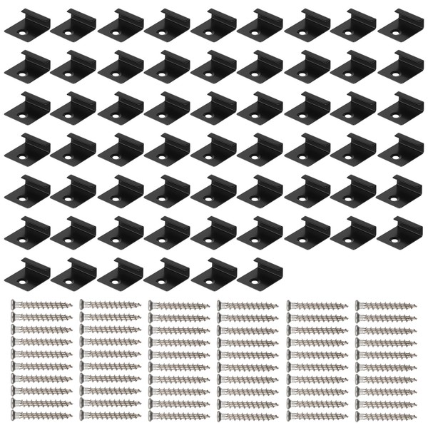 CPROSP 60-Piece Start/End Brackets Stainless Steel Including Screws 4 x