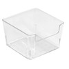 Small Square Transparent Storage Organizer for Desk & Kitchen Spices Storage Container 5ea