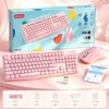 Wireless Keyboard and Mouse Combo, 2.4G Full Size Ergonomic Keyboard