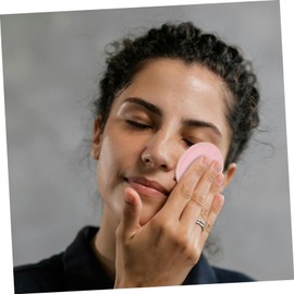 minkissy 5pcs Cleaning Pads Makeup Facial Pads Reusable Face Pads for Toner Facial Cotton Pads Face Cleansing Wipes Cleansing Towel Wipe Face Cleaning Pad Customized Powder Puff