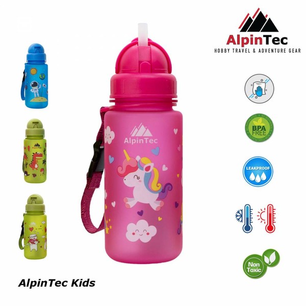 AlpinPro ALPINTEC KIDS BOTTLE WITH STRAW PONY 400ML