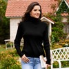 Bgklfeo Women's Turtleneck Ribbed Pullover Fashion Long Sleeve Knit Sweater