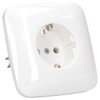 Busch-Jaeger 20EUJ-214 SCHUKO socket-outlet, full cover plate, alpine white, Reflex