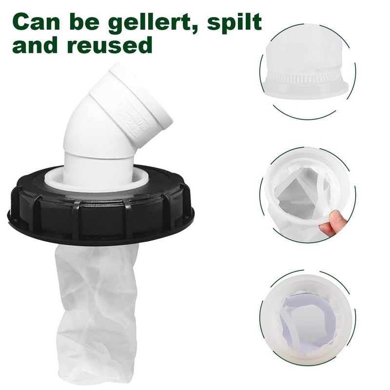 Riisoyu IBC Lid Filter, Nylon Lid with Filter, Washable, 163