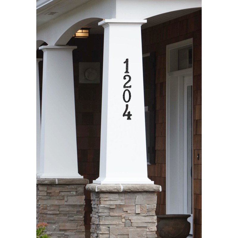 NACH House Numbers for Outside, 5.5 inch Black Address Numbers