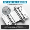 Set of 2 Free Hinges Double Open Spring Hinges Stainless
