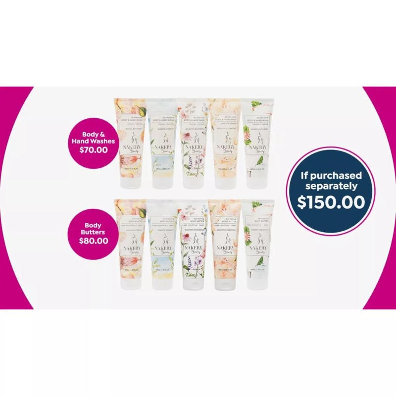 Nakery Beauty 10-piece Blockbuster Anti-Aging Body Collection - New &