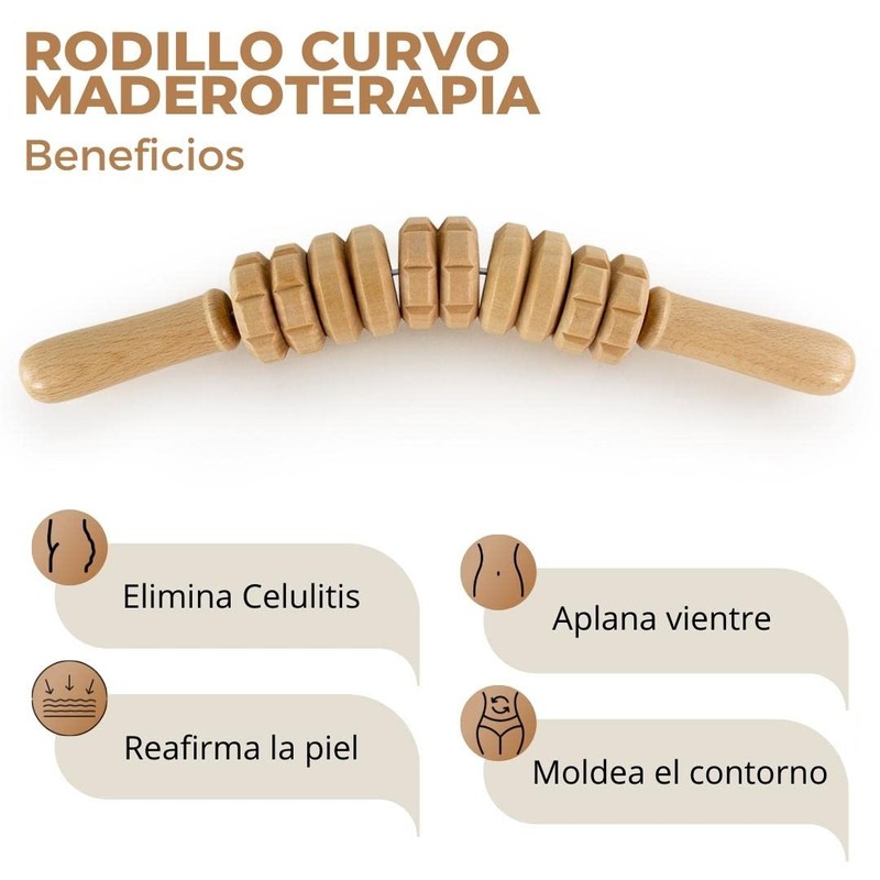 Curved Wood Therapy Roller | Curved Roller | Made from