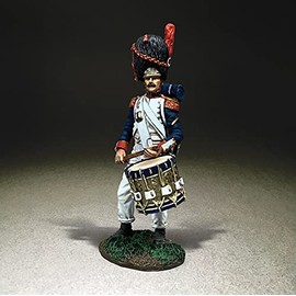 W. Britain's Napoleonic French 36184 French Imperial Guard Drummer No.1 1:30 Scale Pewter