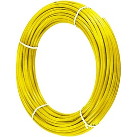 Neo-Pure - 3/8" OD LLDPE Polyethylene Tubing (1/4" ID) Pneumatic Hose Pipe Tubing Air Hose for Air Line Tubing or Fluid (25FT, Yellow)