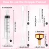 BCVWEG 50 Pcs Perfume Refill Tool Kit Include 10 Funnels