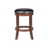 Boraam Wood Cordova 24.5" Backless Swivel Bar Stool in Cappuccino