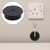 Tomedeks 4 Pack Black 61mm x 50mm x 23mm Desk