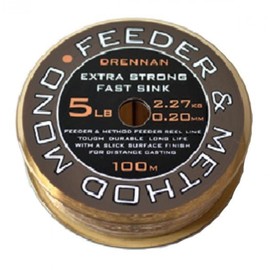DRENNAN METHOD AND FEEDER MONOFILAMENT LINE - 100 METRES (12lb)