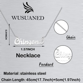 WUSUANED Mexican Necklace Latina Inspired Jewelry Mexican Feminist Gifts Latina Mexicans Gift For Women