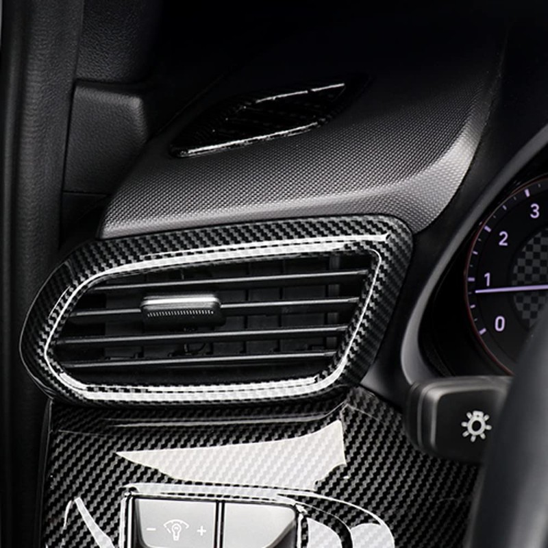 JUIVEEL Carbon Fiber Style Car Front Side Air Outlet Vent