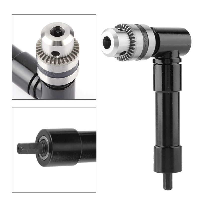 90 Degree Right Angle Chuck Key Drills Attachment, Cordless Right