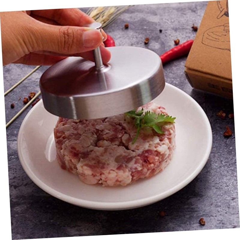 Sosoport Stainless Steel Burger Press Mold Round Patty Maker for