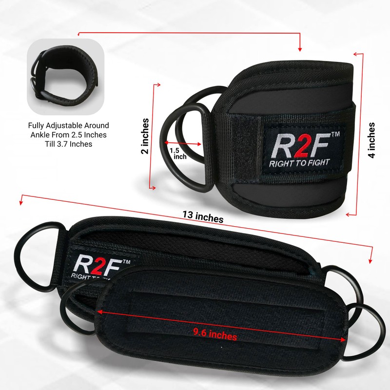 R2F Foot Straps Cable Pull - Kickbacks Foot Straps -