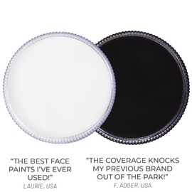 Blue Squid PRO Make-Up Face Paint and Body Paint, (30 g), Professional Water-based Face Paint, Face and Body Make-Up for Adults, Children and SFX (Classic Black and White)